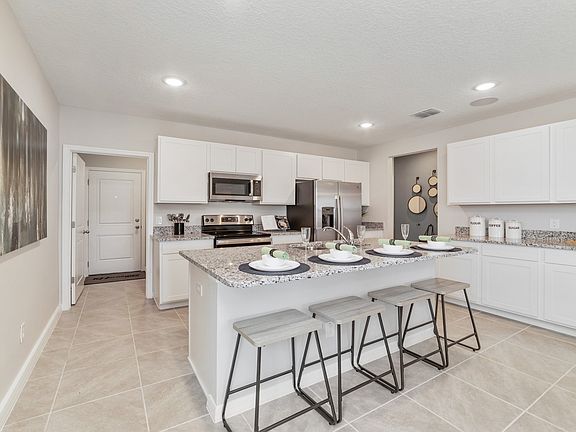 Open kitchen ideal for gatherings