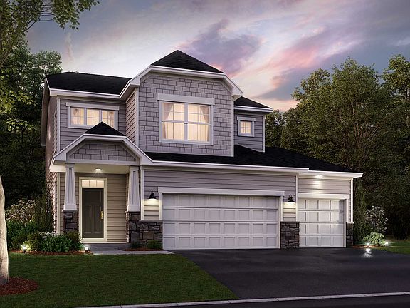 Riley 3-Car Elevation C - Optional Stone