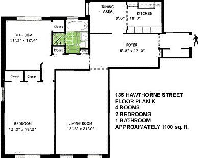 2nd image of 135 Hawthorne St APT 5K