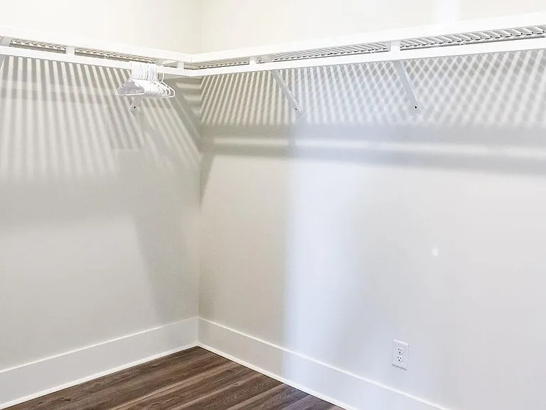 Huge walk in closet in the en suite bath
