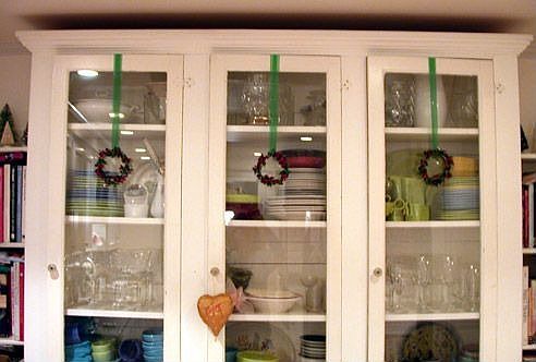 Built-in china cabinet