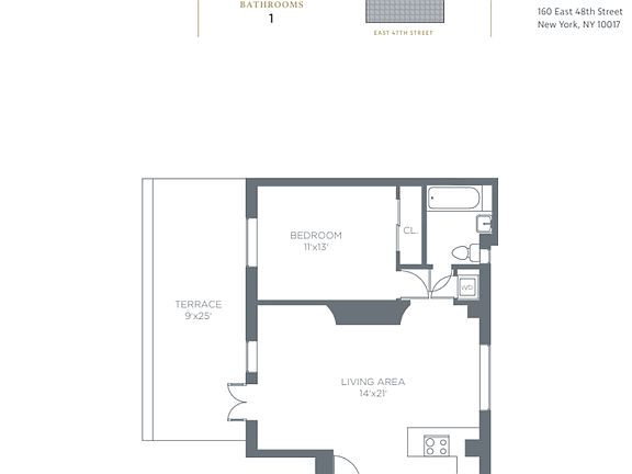 2nd image of 160 E 48th St #Penthouse Q6