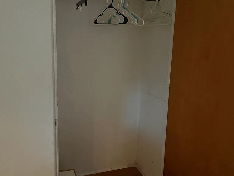 Summer cottage closet for winter residents that did not need many clothes when visiting Florida during season