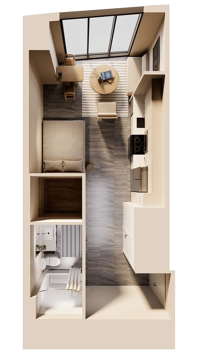 Floor plan East Studio Worldcenter View B