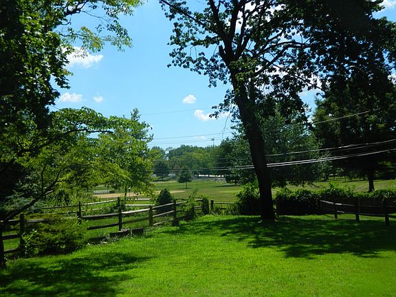 private backyard overlooks park