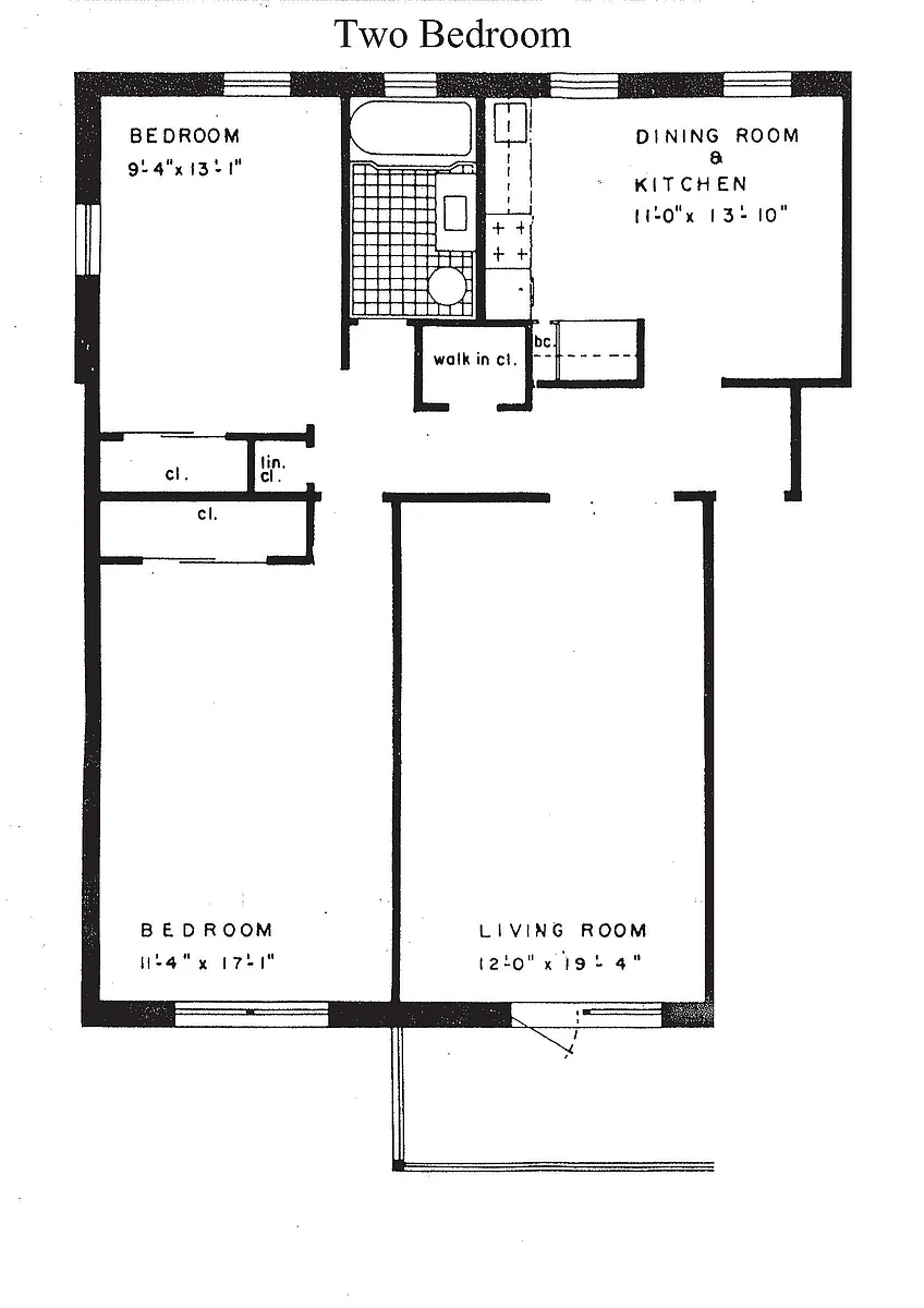 Floor plan 2-Bedroom - Contact for availability