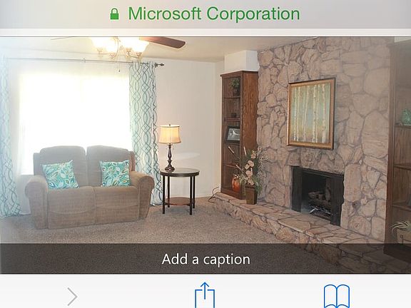 Cozy gas fireplace ...