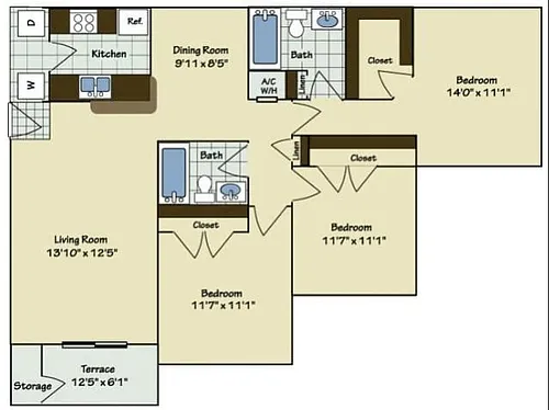 Floor plan C1