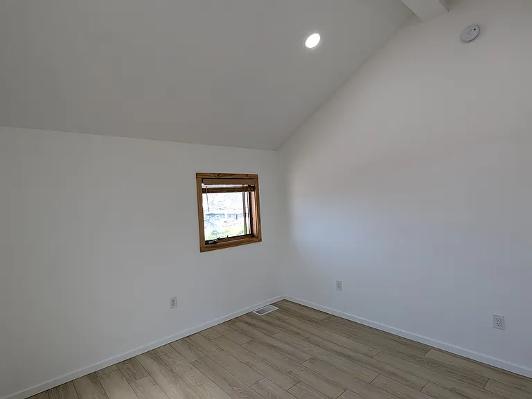 wide angle bedroom shot
