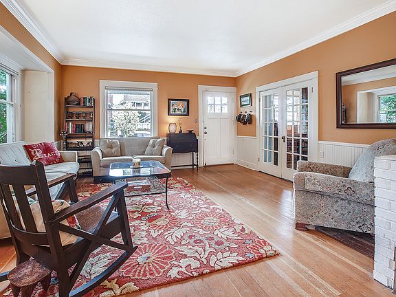 High ceilings, wood floors!