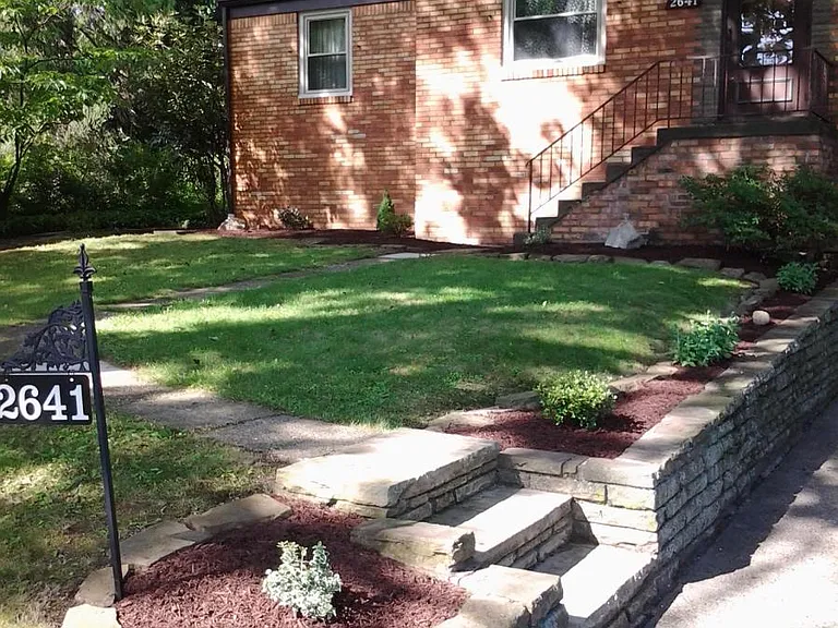 front view (post landscaped)
