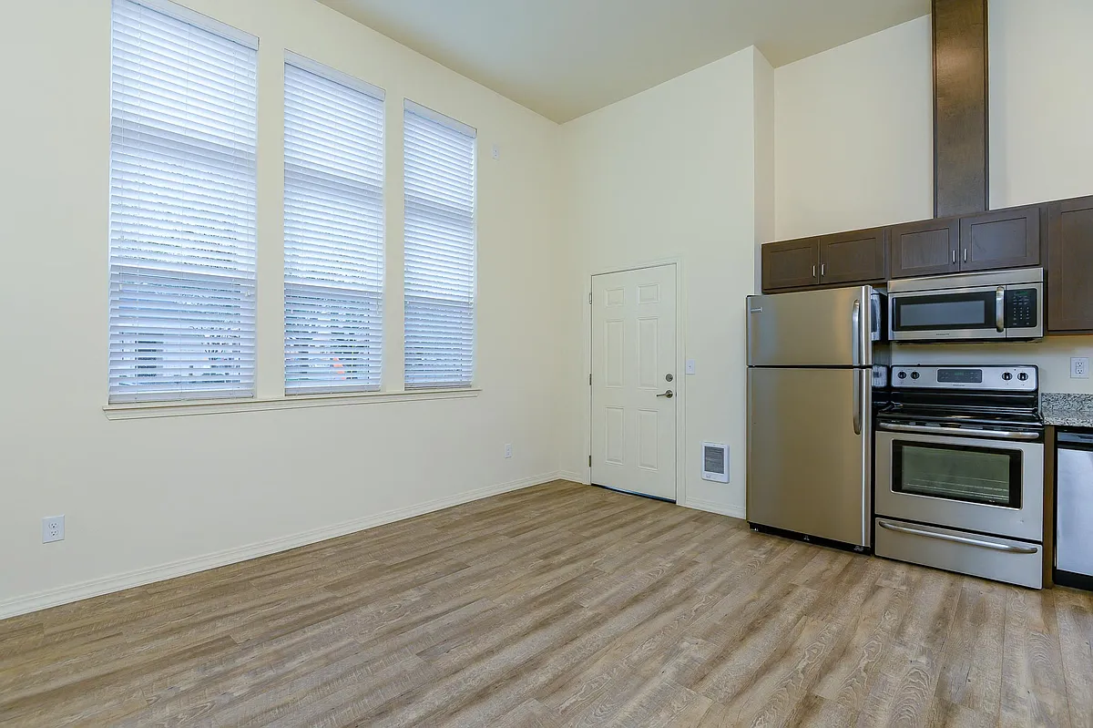 Midtown Apartments | Vancouver, WA | Kitchen and Living Room - Midtown Apartments