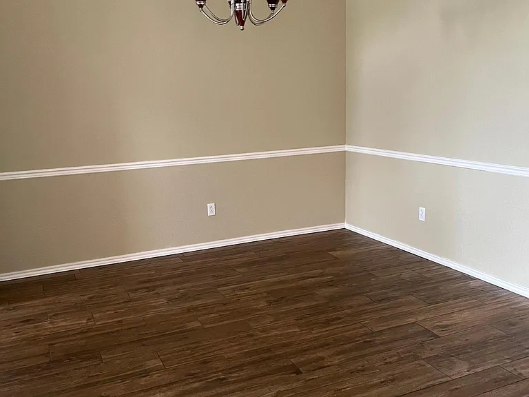 View of dining area off living room
