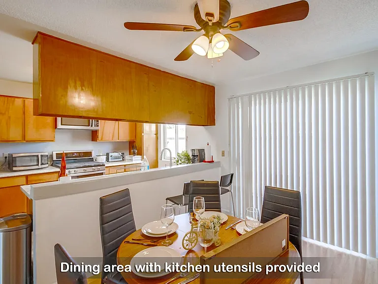 Enjoy meals in a cozy and stylish dining area.