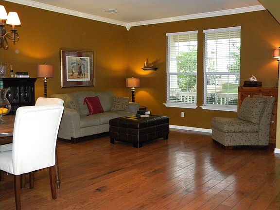 Rich Colors / Hardwood Floors / Crown Molding
