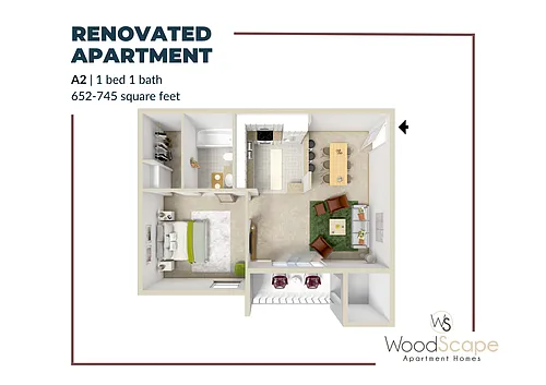 Floor plan A2 Renovated