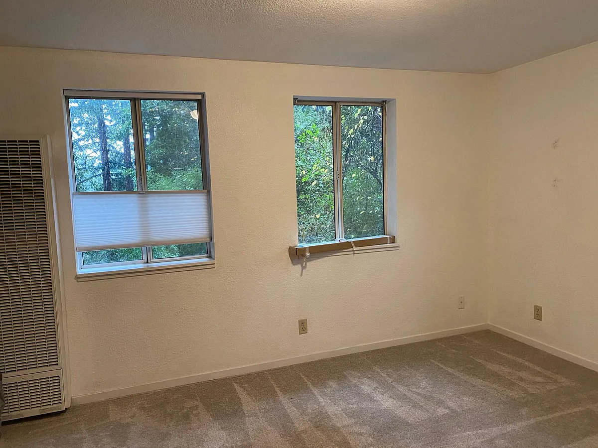 View from living room. Propane space heater with thermostat - 17747 Cherokee Trl