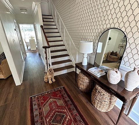 Newly renovated downstairs. New hardwoods, paint and moldings.