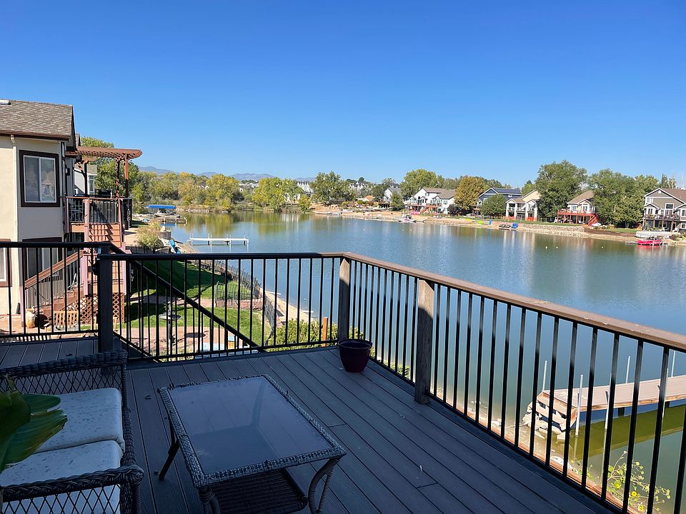 Deck overlooking lake
