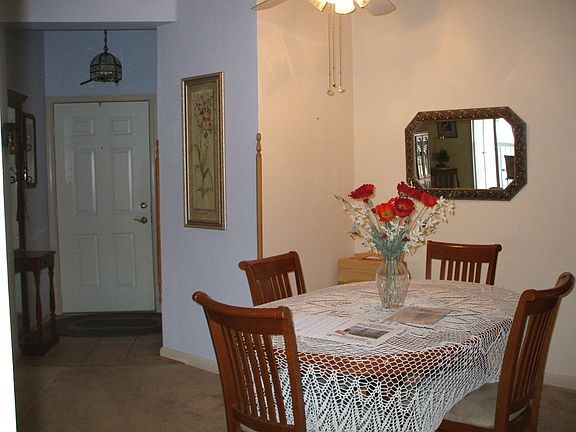 Neutral decor throughout