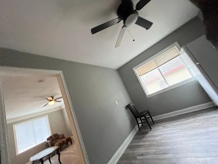 kitchen facing living room
