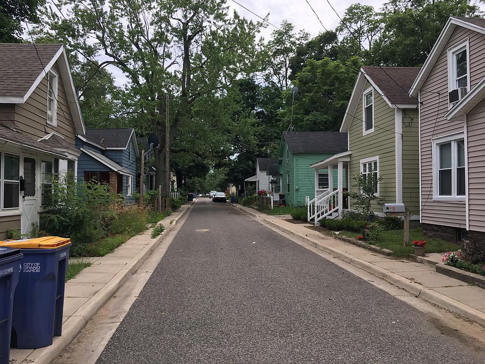 View down street