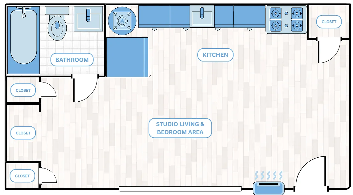 Floor plan Studio