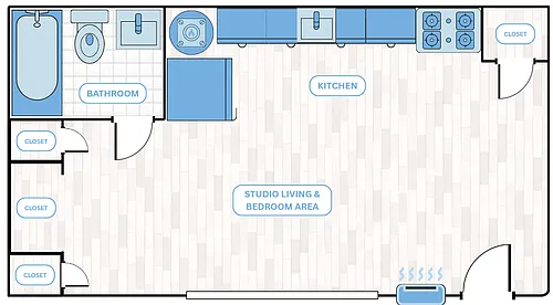 Floor plan Studio