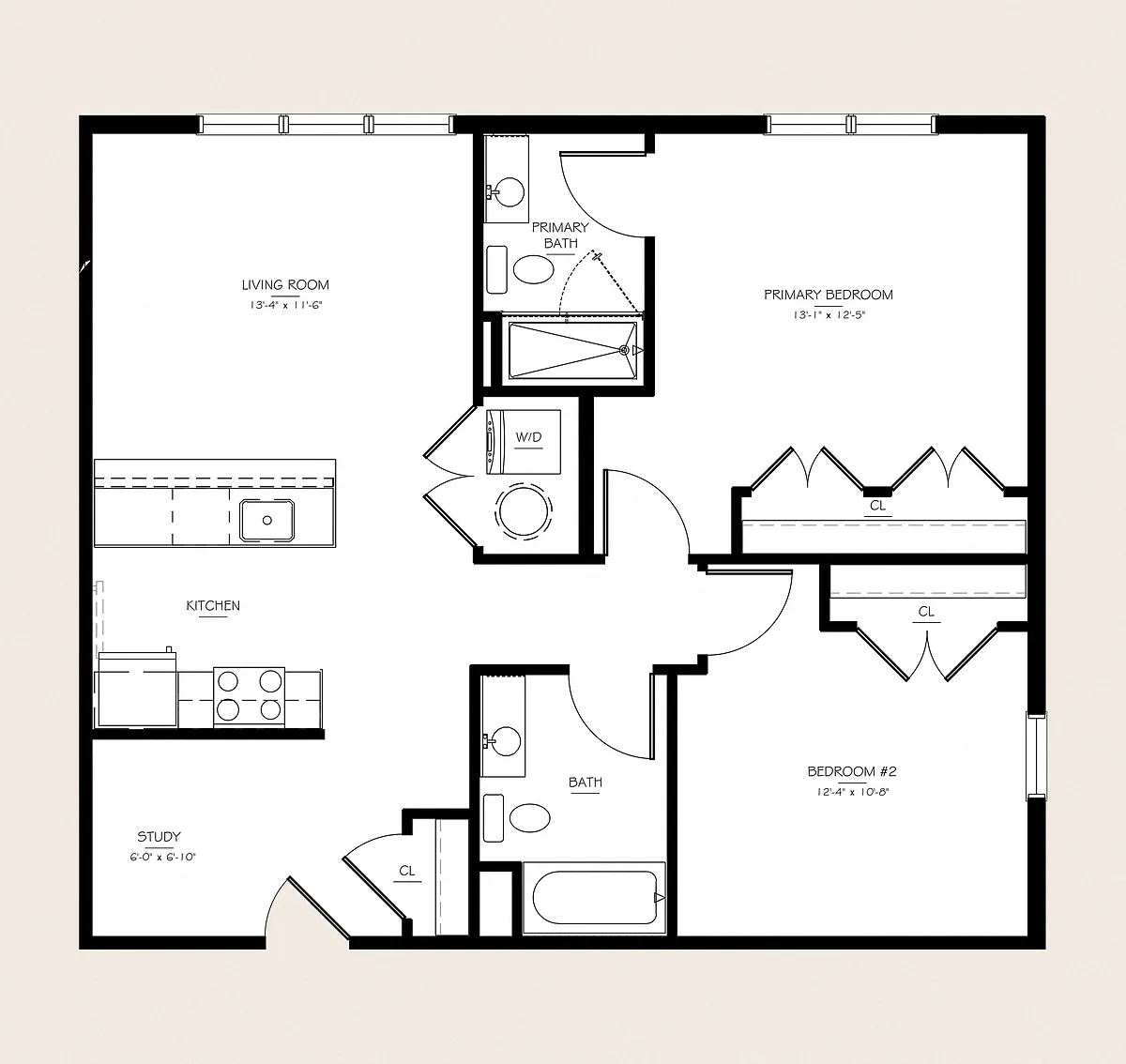 Floor plan Q