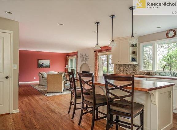 Fabulous Hearth Kitchen with Island Seating and Back Yard Views