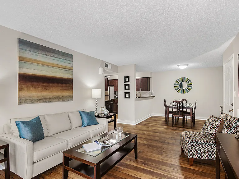 Open Concept Living Room with Modern LVP Flooring