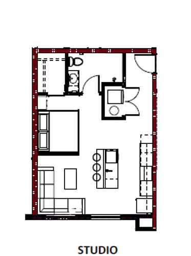 Floor plan Studio