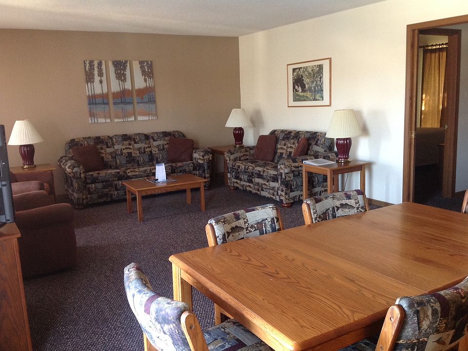 Spacious living/dining area.