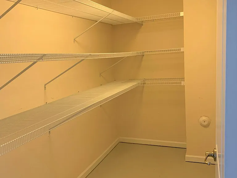 large walk in closet/storage space on 1st floor