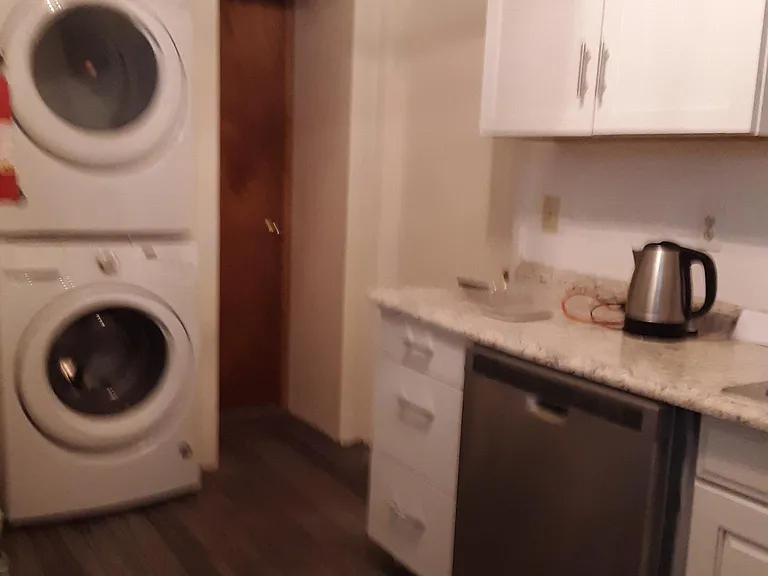Apt 1 - kitchen - new cabinets and Washer/Dryer