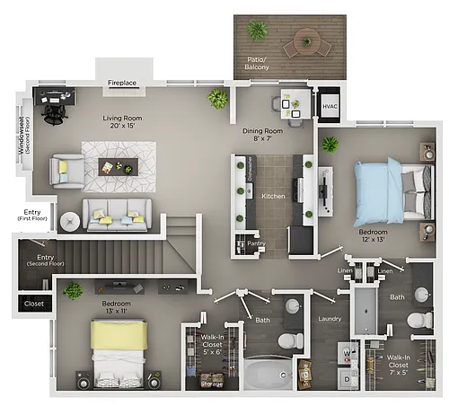 Floor plan B2R
