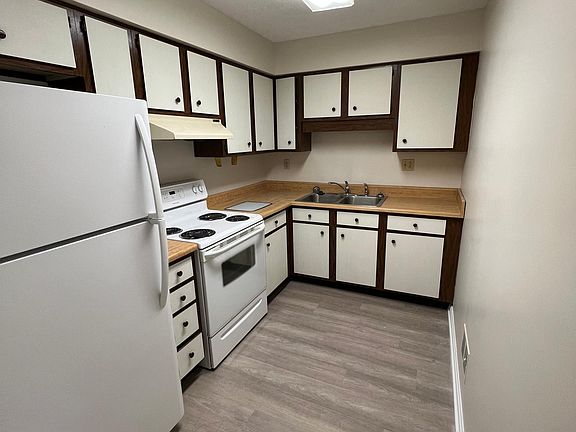 Kitchen with new flooring
