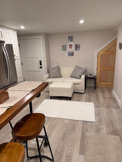 Broader view of the main living area.