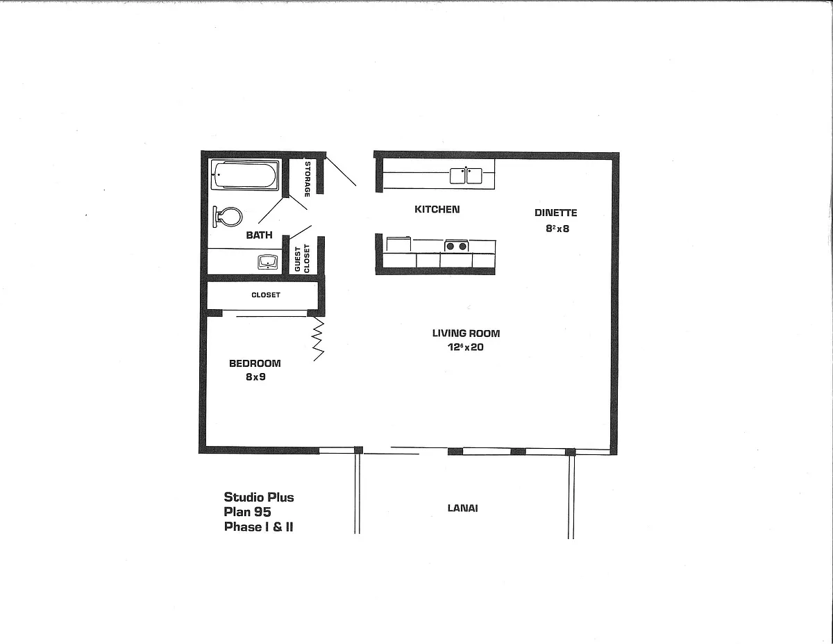 Floor plan Studio