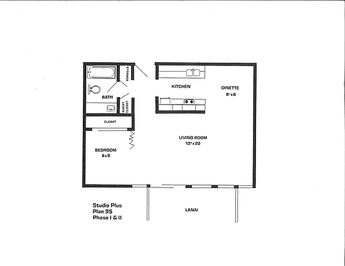 Floor plan Studio