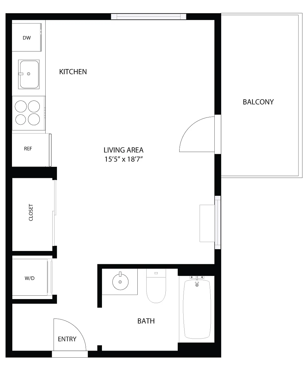 Floor plan Studio - S3