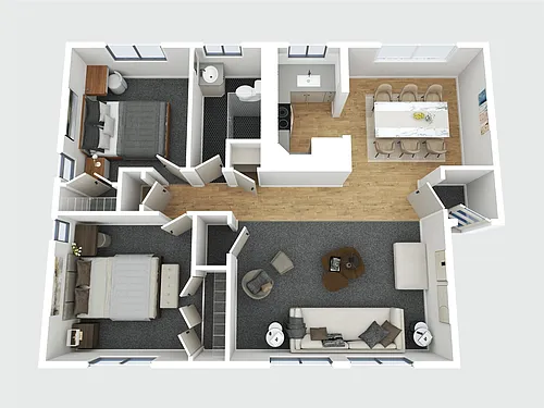 Floor plan Two bedroom