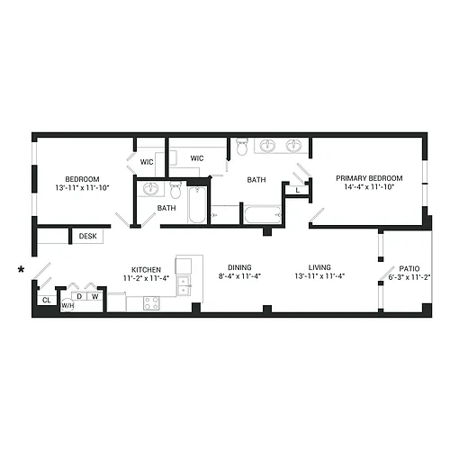 Floor plan Buda