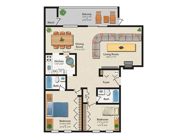 Floor plan RUXTON
