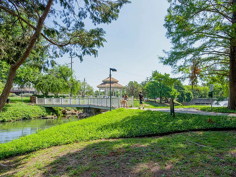 Take a walk in the beautiful park around the community