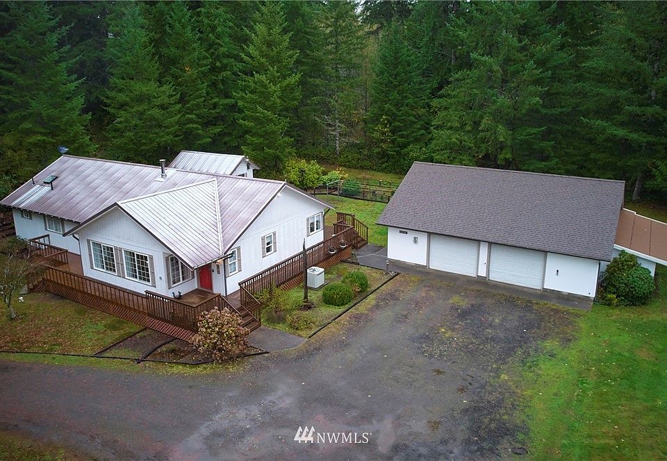 Custom built home with two garages/shops.