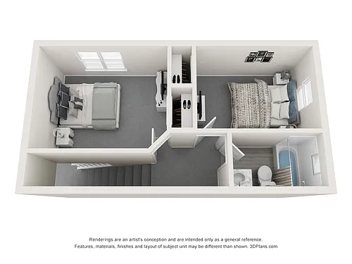 Floor plan 2x1 Semi