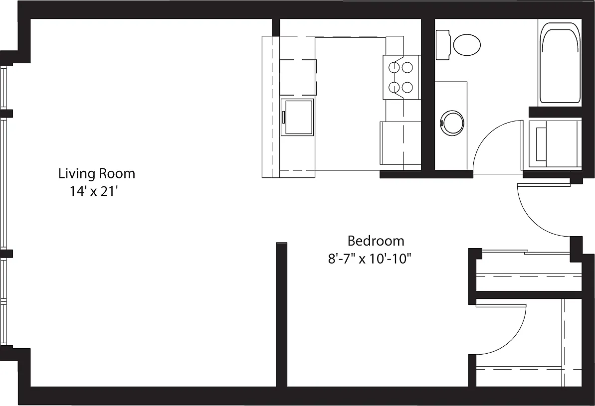 Floor plan Studio H