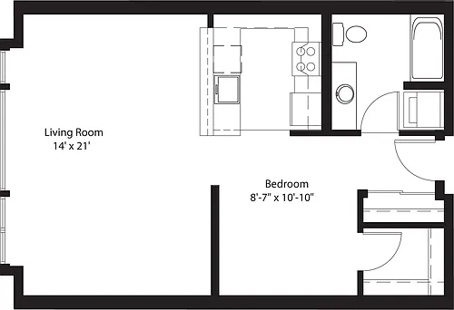 Floor plan Studio H
