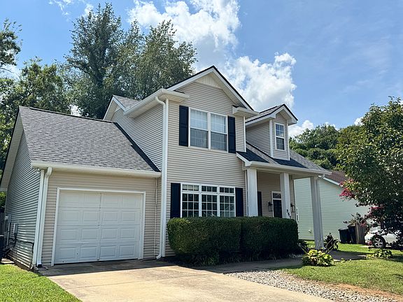 1 car garage with storage & driveway for off street parking.